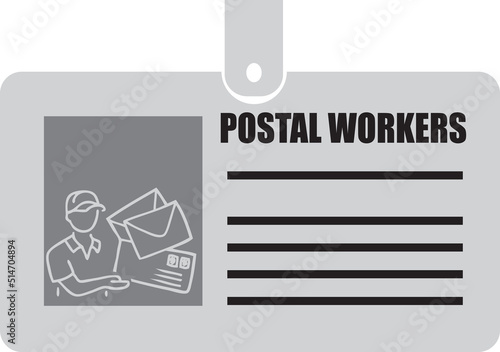 ID card postal worker