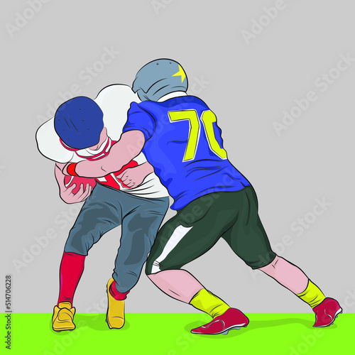 Baseball, a team sport played between two teams of nine players each.