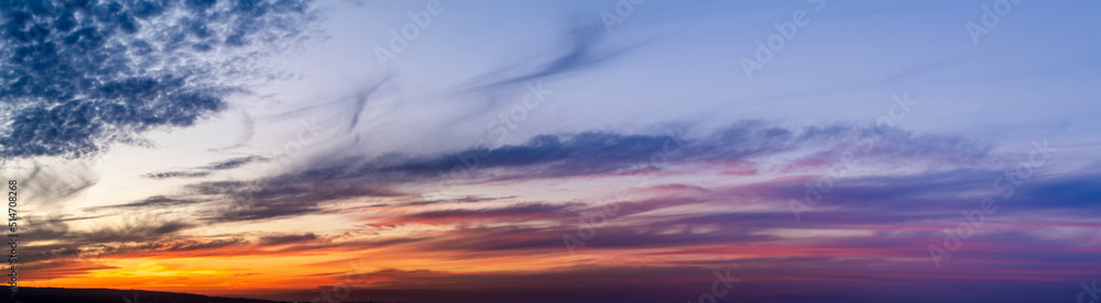 Obraz premium Sunset panoramic