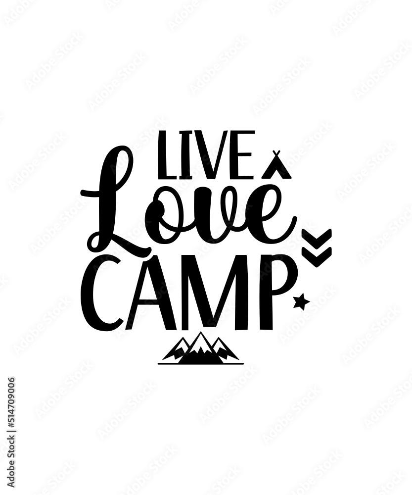 Naklejka premium Camping SVG Bundle, Camping Hoodie SVG, Camping Life svg, Happy Camper svg, Camping Shirt svg, Hiking svg, Cut Files for Cricut, Silhouette
