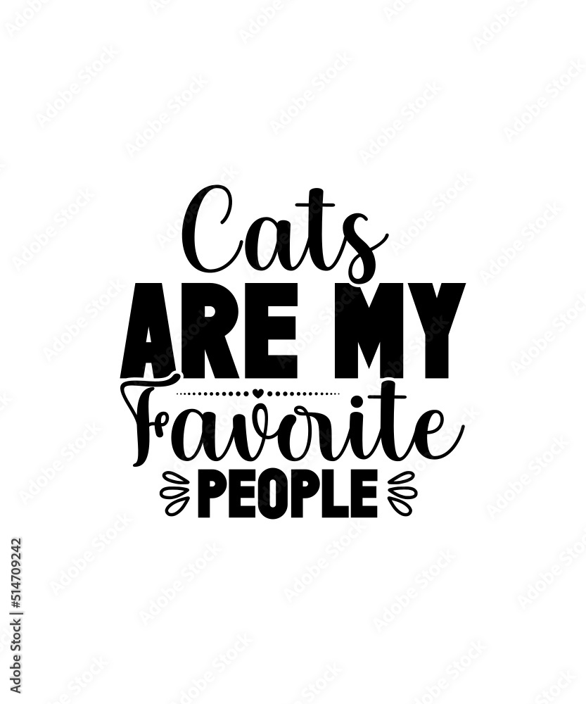 Fototapeta premium Cat svg bundle, cat clipart, cat silhouette svg, meow svg bundle, cats svg bundle, cut files for cricut silhouette, svg, eps, png, dxf