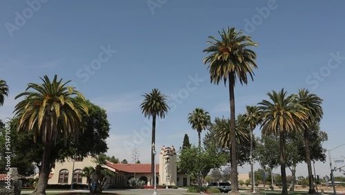 Daytime view of the historic downtown area of Perris, California, USA, a city in the Inland Empire. photo