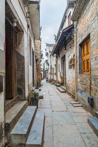 Fototapeta Naklejka Na Ścianę i Meble -  Chinese traditional ancient town architecture scenery