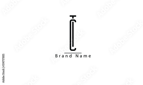 TC CT T C abstract vector logo monogram template