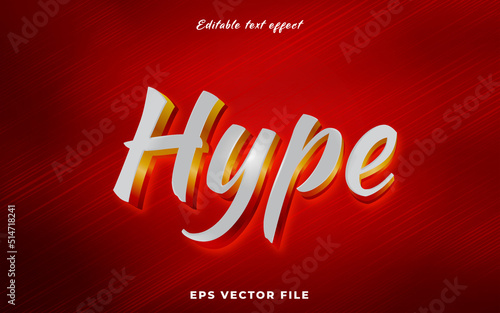 gold gradient hype editable text effect