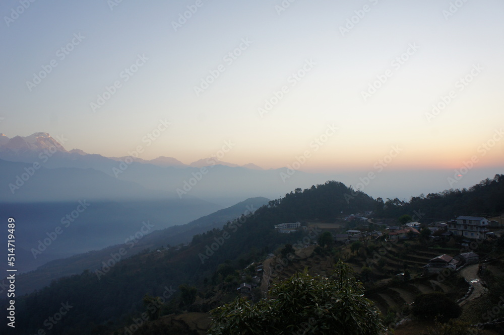 Fototapeta premium ネパール ダンプス Nepal Dhampus