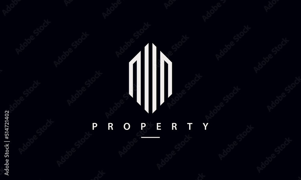 Modern real estate logo design concept for residence, architecture, planning, structure, property, building, construction and cityscape.