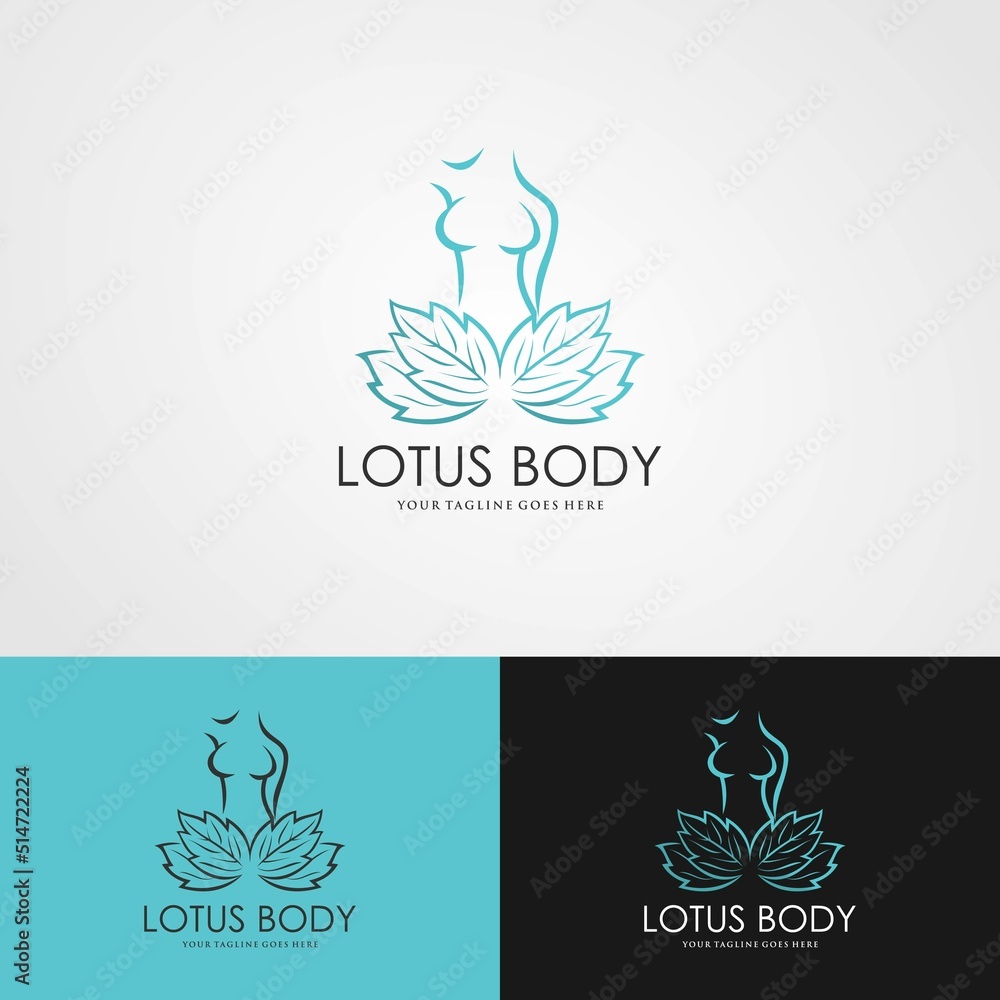 Yoga Lotus pose flower Logo design vector template. Health Beauty SPA Logotype concept icon. Yoga Lotus pose flower Logo design vector template. Health Beauty SPA Logotype concept icon.
