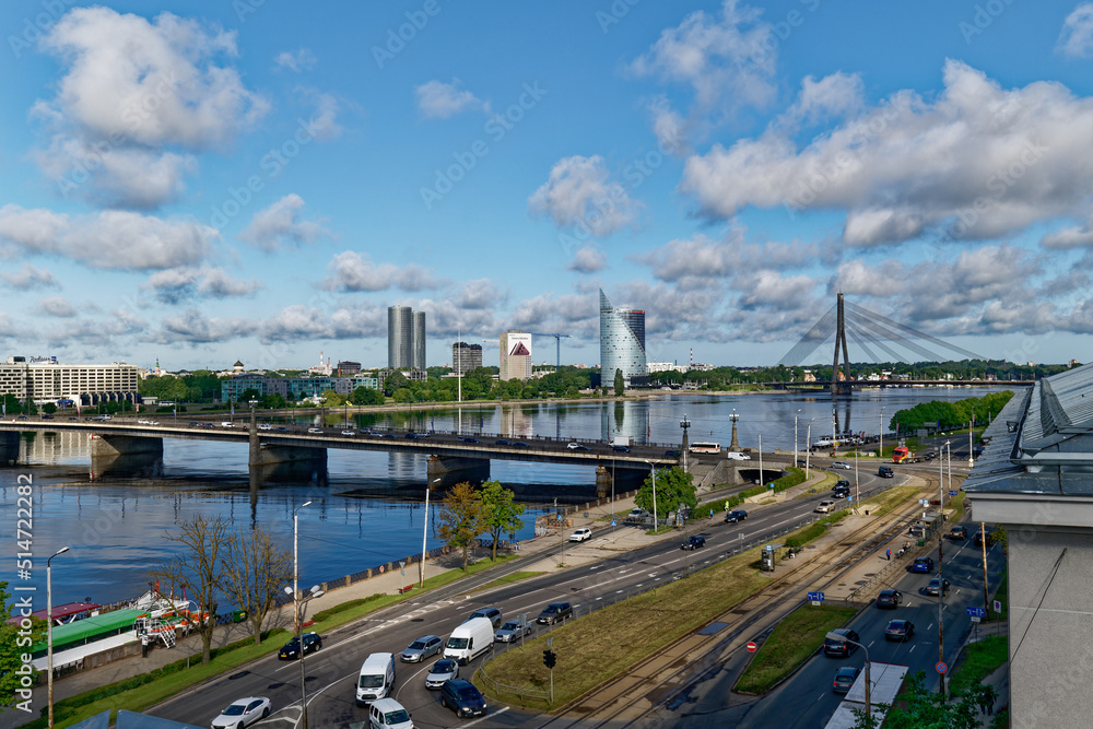 View of city Riga Latvia