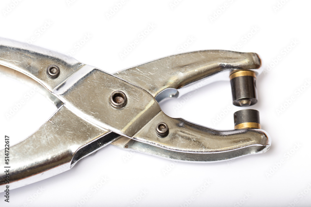 Septum pliers on a white background Septum pliers on a white background