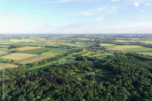 Aerial view of Enghien and its region photo