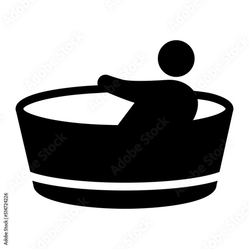 Jacuzzi Bath glyph icon