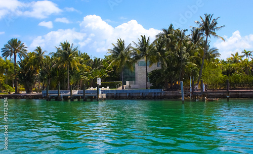 Luxurious mansion in Miami Beach  florida  U.S.A