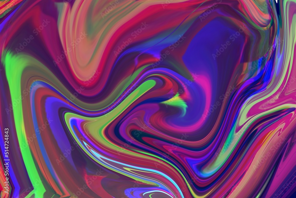 Obraz premium Light dream and twirl. Liquid colors wonderful amazing and digital world
