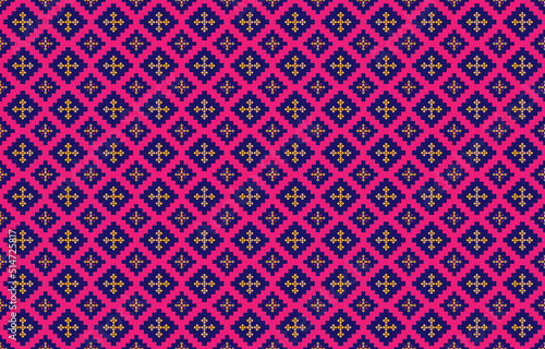 Abstract geometric and tribal patterns, usage design local fabric patterns, Design inspired by indigenous tribes. geometric Vector illustration