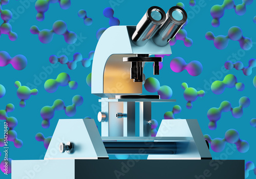 Biologist microscope. Devic...