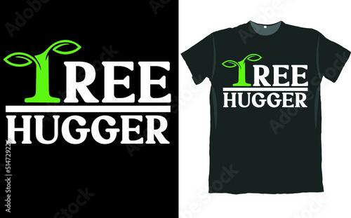 Tree Hugger Plant Lover T Shirt Design