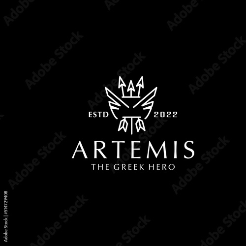 Artemis logo icon design vector 
