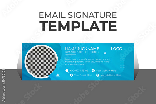 Professional organic business and corporate email signature Template Vector Design and Modern and Minimal Layout.
