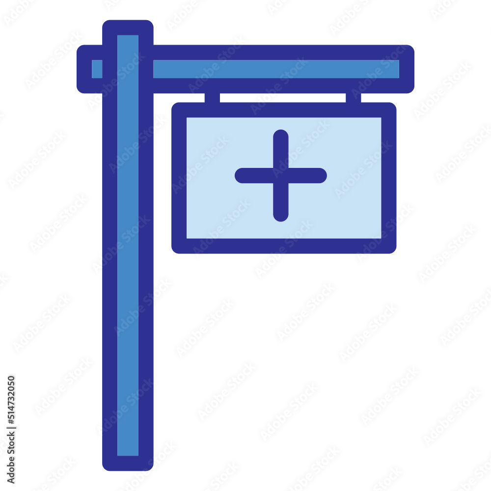 Obraz premium hospital icon