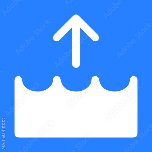 Overflow icon, flowing icon vector