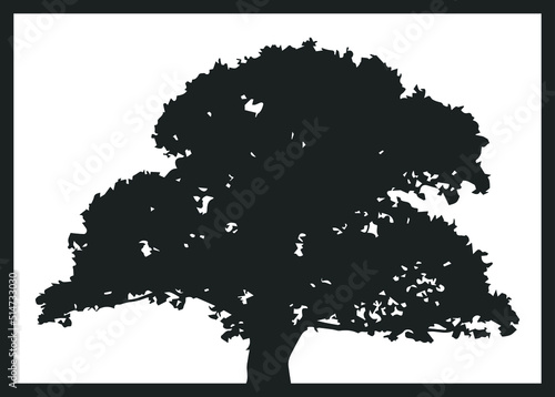 Big tree icon, tree symbol vector