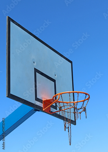 The basketball court in a public park © TopMicrobialStock