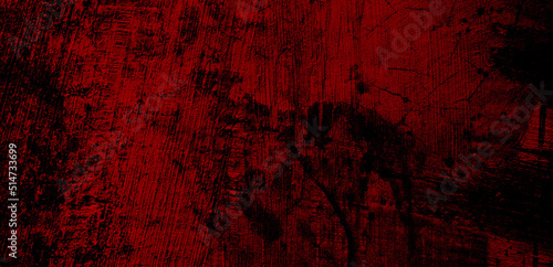 Black and red grunge texture. Scary red black scary background © Adam