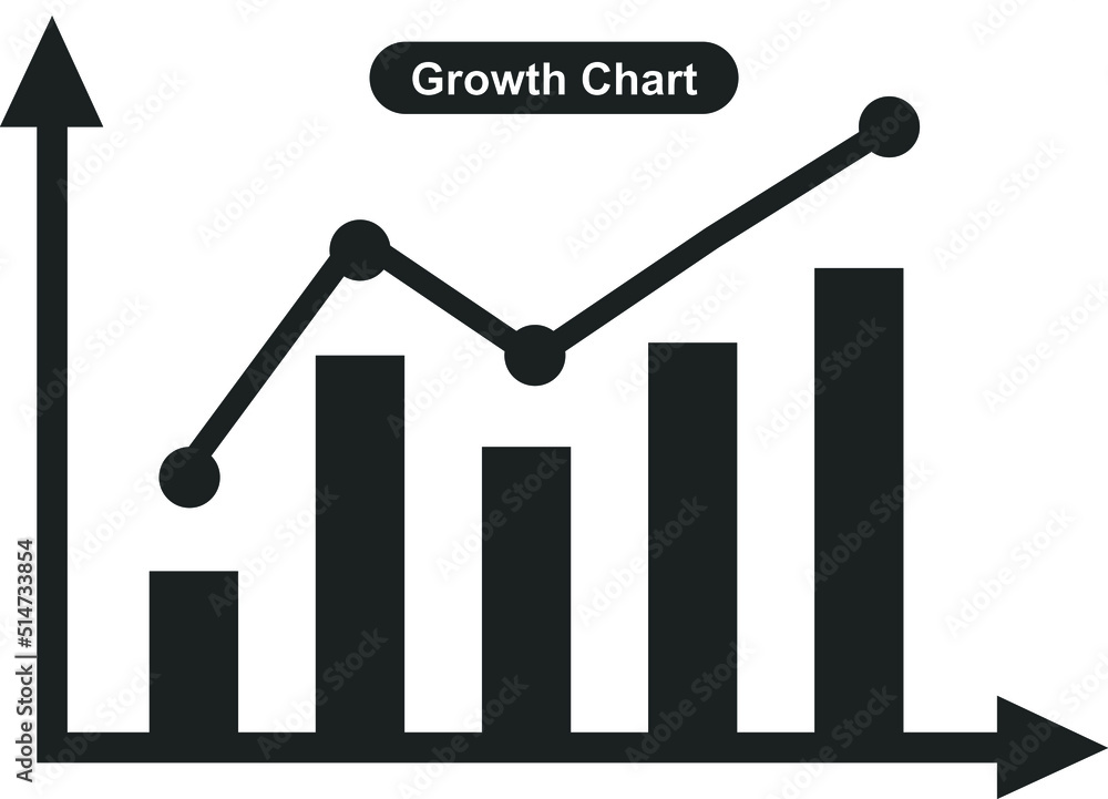 Growing icon, progress icon vector Growing icon, progress icon vector