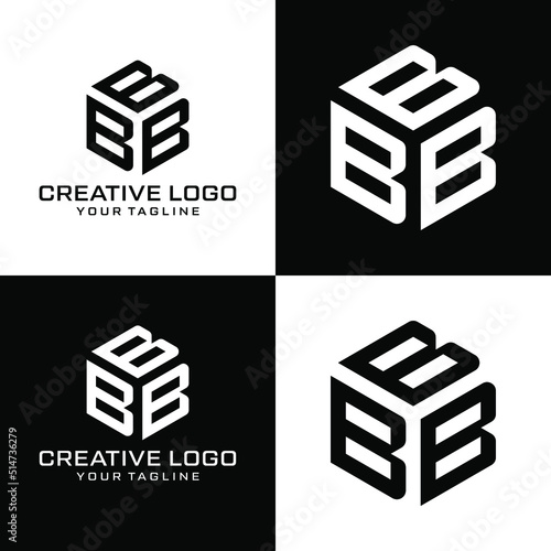 Creative letter bbb logo design vektor photo