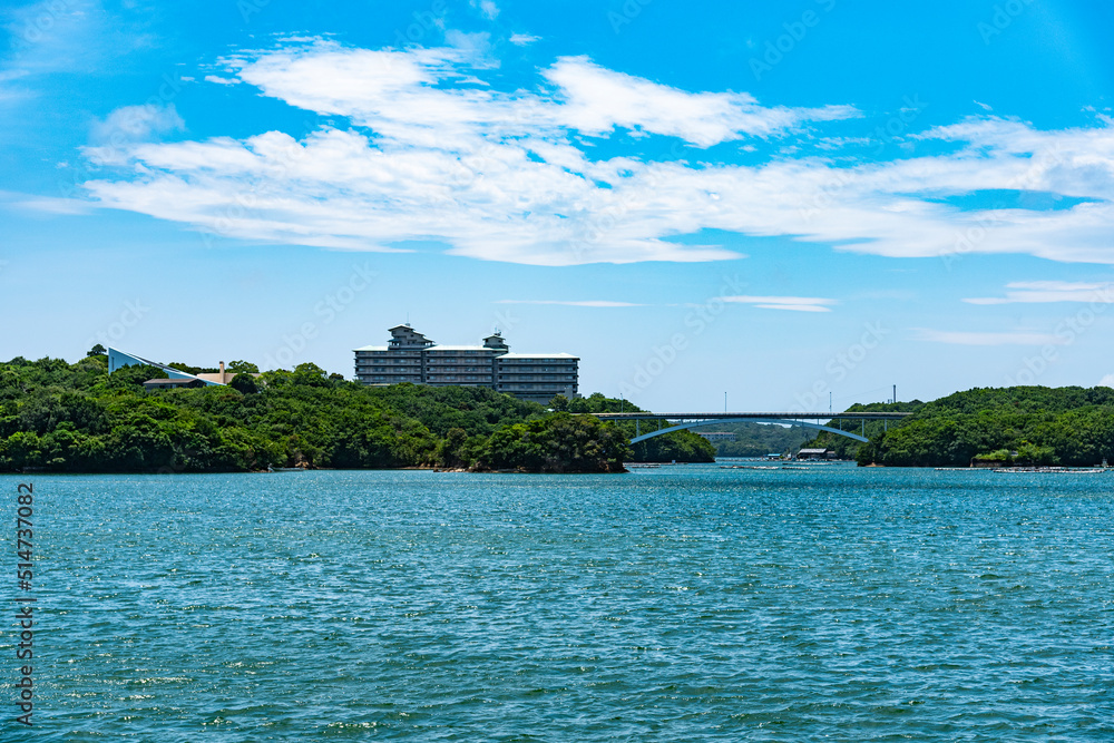 海と賢島大橋