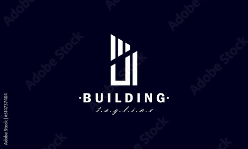 Cityscape logo design template. Design for architecture  planning  structure  construction  building  residence  skyscrapers  property and apartment.