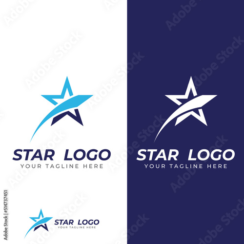 Star logo.Star logo for business and company.With modern vector illustration concept.