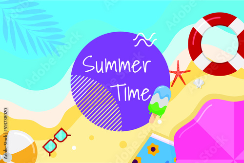summer beach party background
