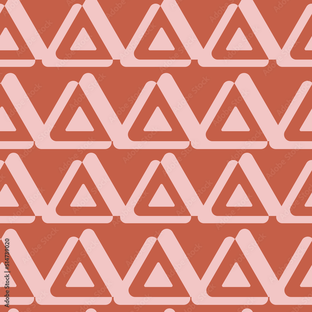 Retro curves seamless pattern. 70s 60s style wallpaper texture Retro curves seamless pattern. 70s 60s style wallpaper texture