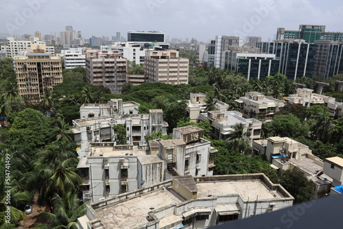 インド ムンバイの住宅地とオフィス町