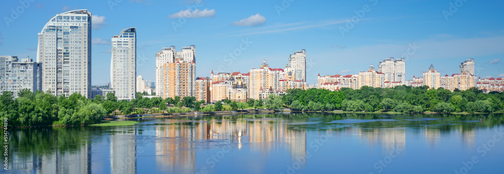    View at residential district Obolon in Kiev, Ukraine