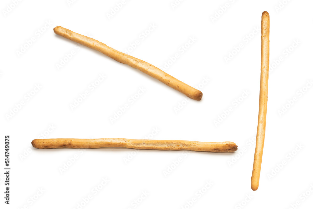 Bread sticks isolated on white background. Bread sticks isolated on white background.