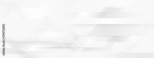 Abstract white geometric futuristic technology digital hi tech concept background. Vector illustration