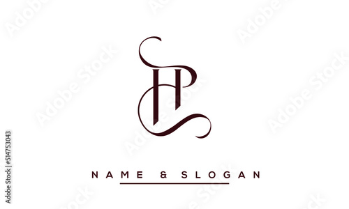 HP,  PH,  H,  P   Abstract   Letters  Logo  Monogram