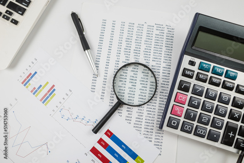 The concept of statistics, financial analysis, business, economics.