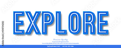 Explore 3d font style effect