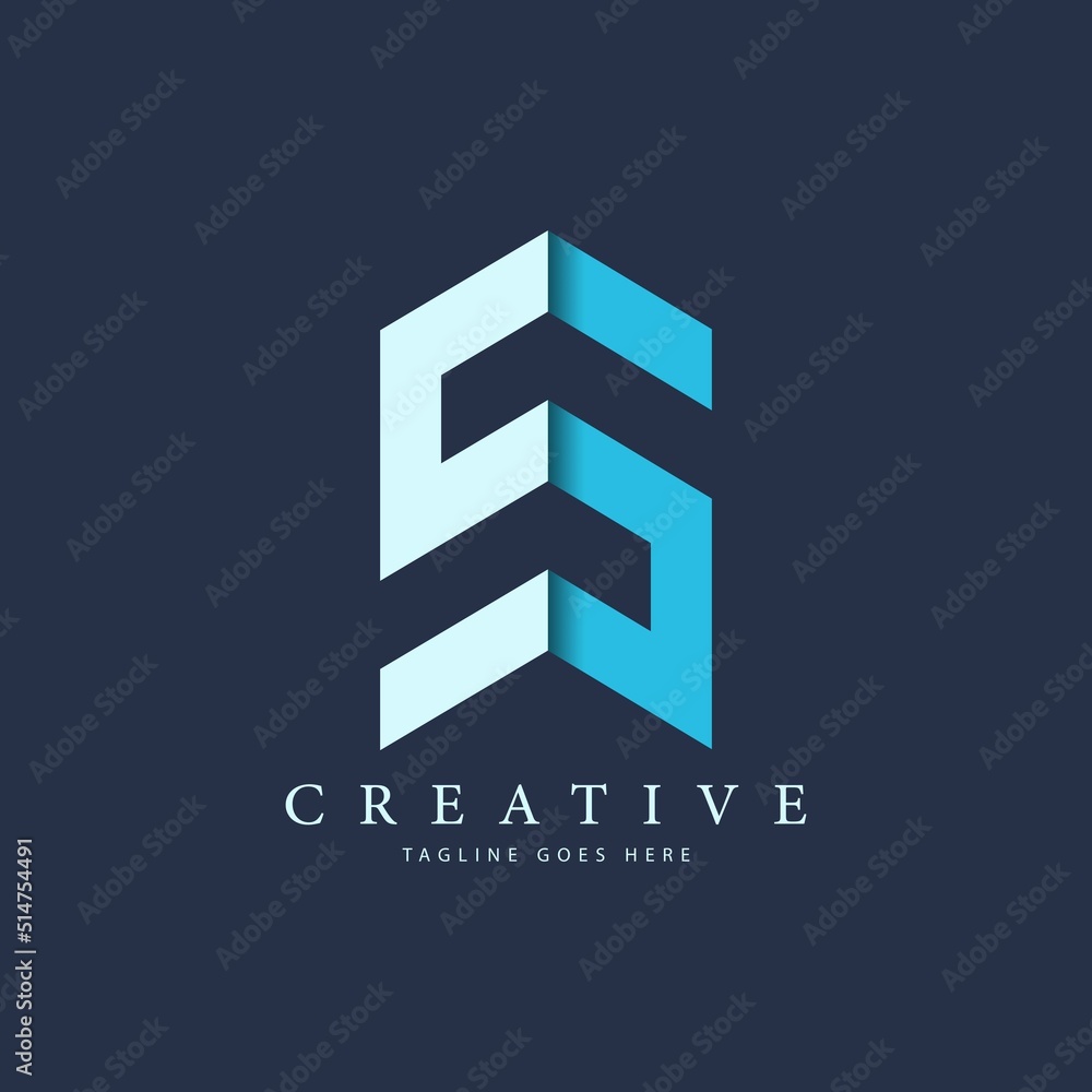 Letter S logo icon design template elements polygon pattern Letter S logo icon design template elements polygon pattern