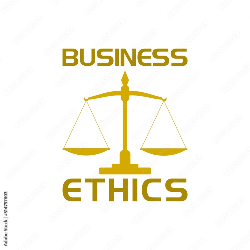 Business Ethics icon isolated on white background Business Ethics icon isolated on white background
