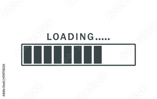 Loading icon, isolated on white background