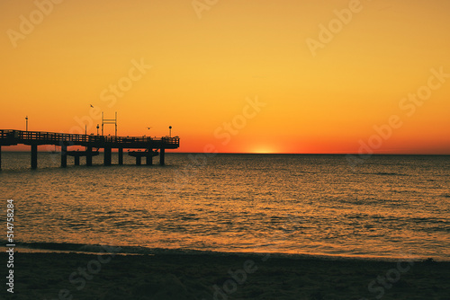 sunset on the beach