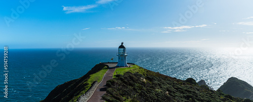 ニュージーランド　ノースランド地方の最北端にあるケープ・レインガの灯台 photo