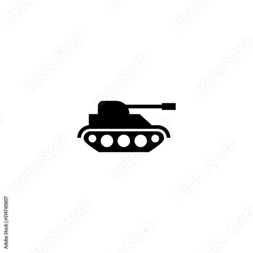 flat tank icon design, simple tank symbol template vector