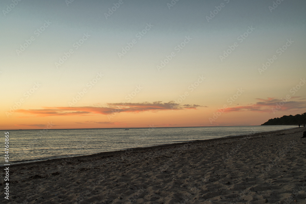 sunset on the beach sunset on the beach