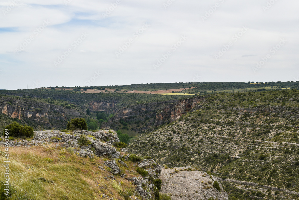 aerial view of the mountains in Cuenca, Spain